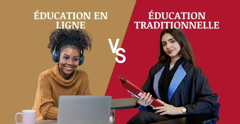 Éducation-en-ligne-vs-éducation-traditionnelle